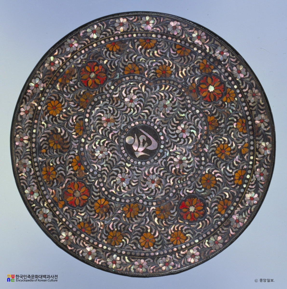 나전대모국당초문염주합