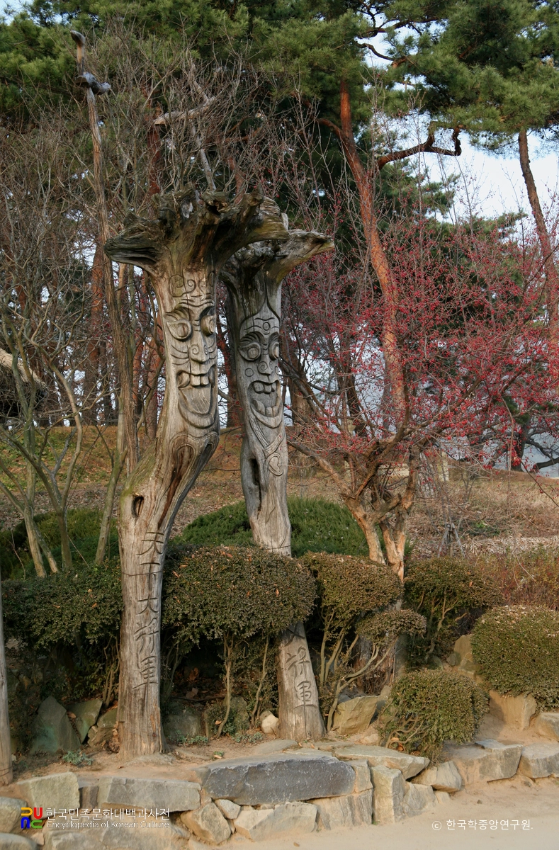 아산 외암마을 장승