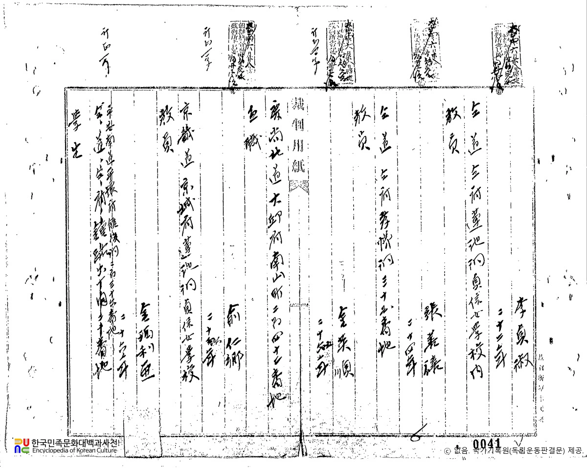 이정숙(李貞淑)　/　독립운동 관련 일제 판결문(19200629)