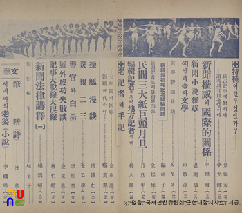 철필(제1권 제1호)　/　목차(2)