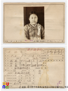 심계월(沈桂月)　/　일제감시대상인물카드