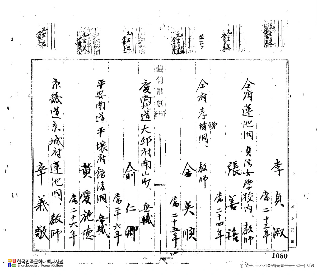 황애시덕(黃愛施德)　/　독립운동 관련 일제 판결문(19201227)