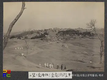 순종 서북순행 사진첩(사진)　/　43_평양 만수대에서 바라본 모란대