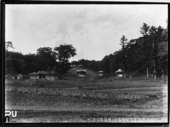 국립중앙박물관 소장 유리건판　/　고려 태조 현릉 전경