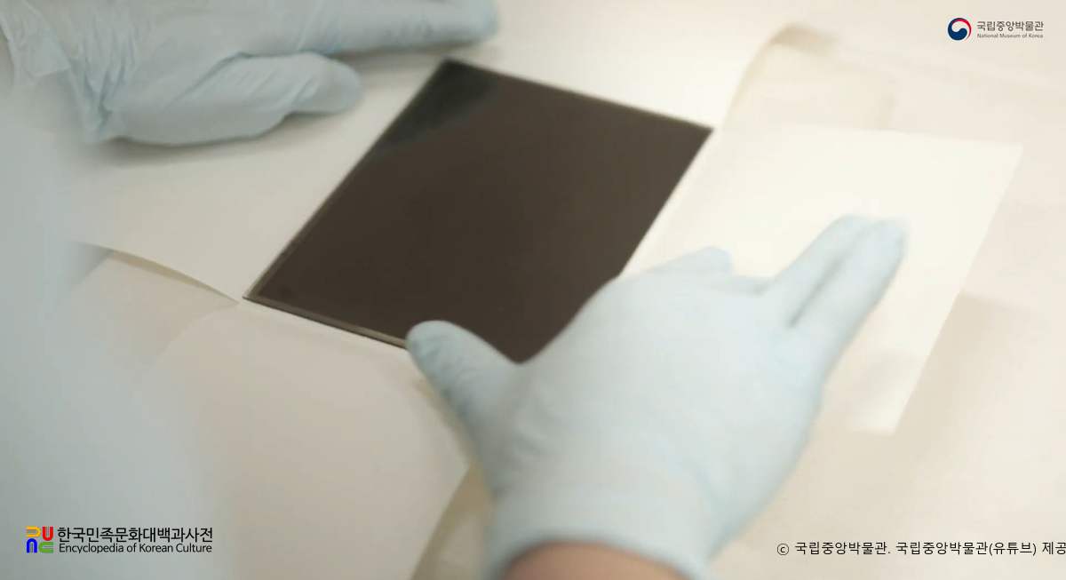 국립중앙박물관 소장 유리건판　/　유리건판 보관 모습