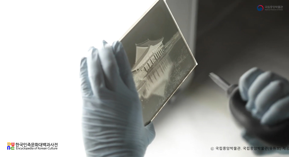 국립중앙박물관 소장 유리건판　/　유리건판 실물 모습