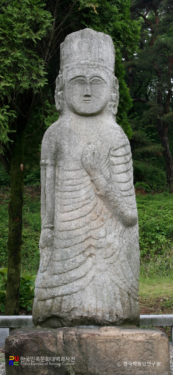 대전 진잠 성북리 석조보살입상