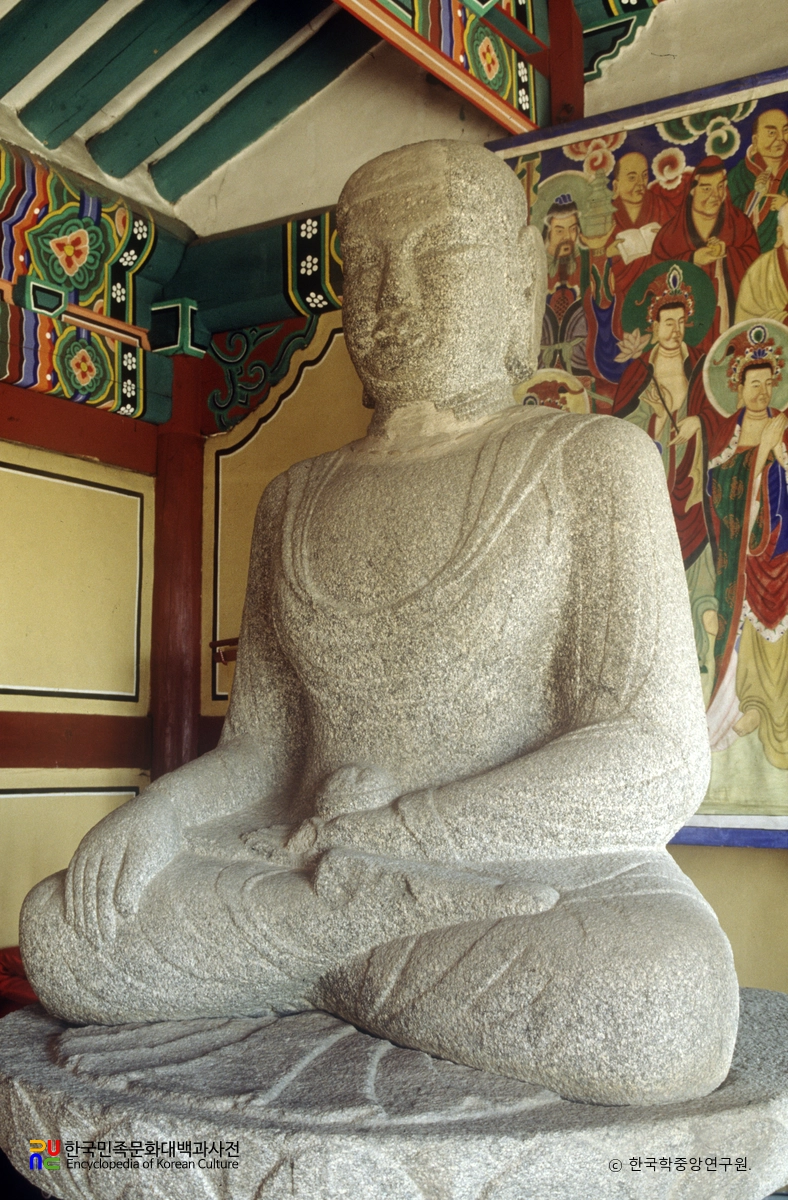 상주 증촌리 석조 여래 좌상