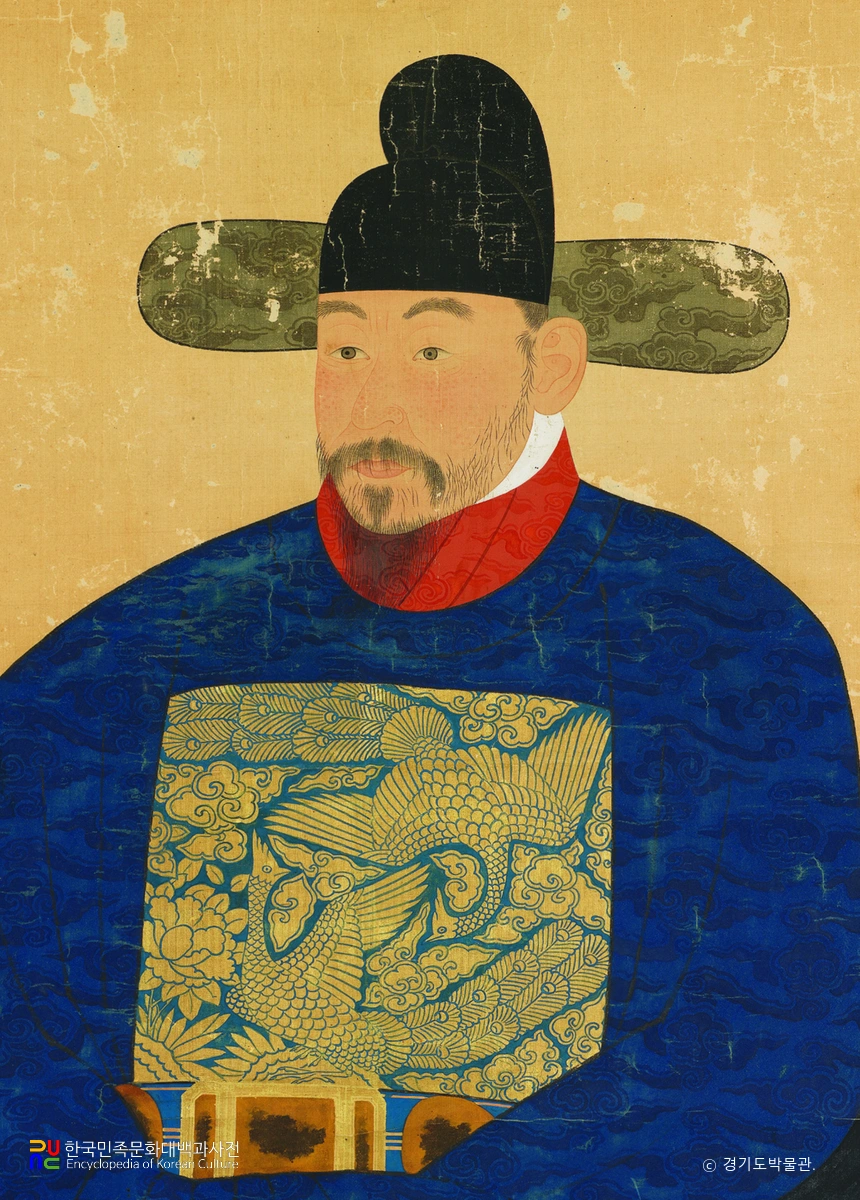 유순정 초상 부분