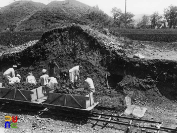 경주 대릉원 일원 중 황남동 고분군 을분 발굴 모습