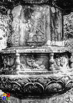 구례 연곡사 동 승탑 중 탑신 우측면