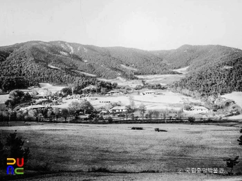 정평 신덕리 산성 전경