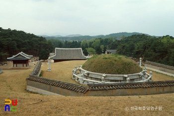 남양주 조선 고종과 명성왕후 홍릉 능 후면