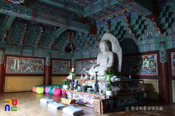 합천 청량사 석조여래좌상 전경