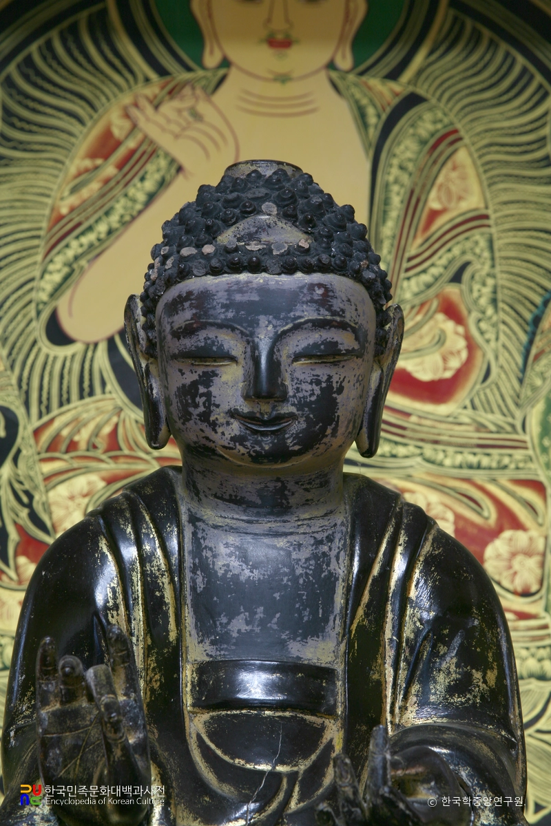 하동 청심사 목조아미타여래좌상