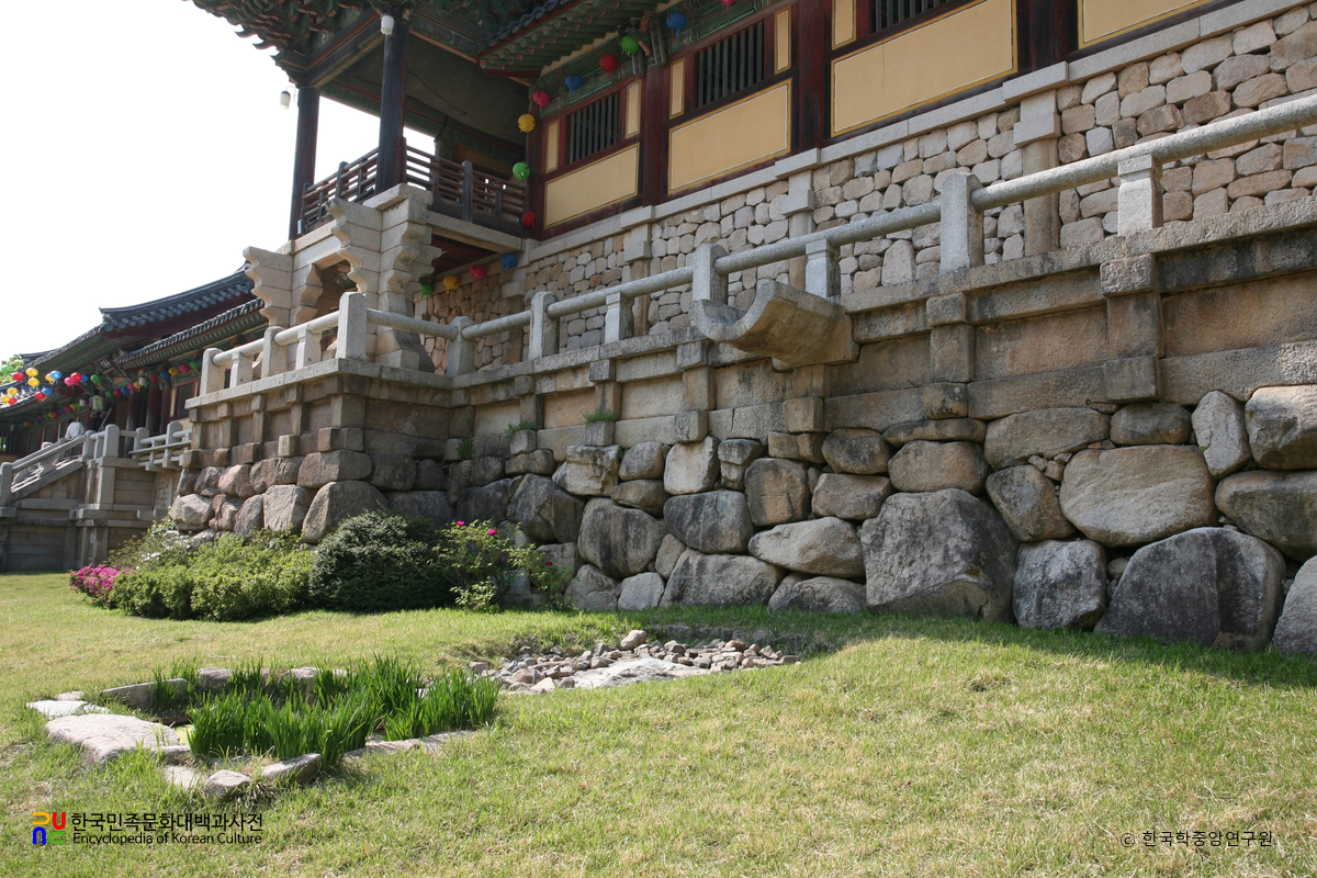 경주 불국사 가구식 석축 중 범영루 부근 석축