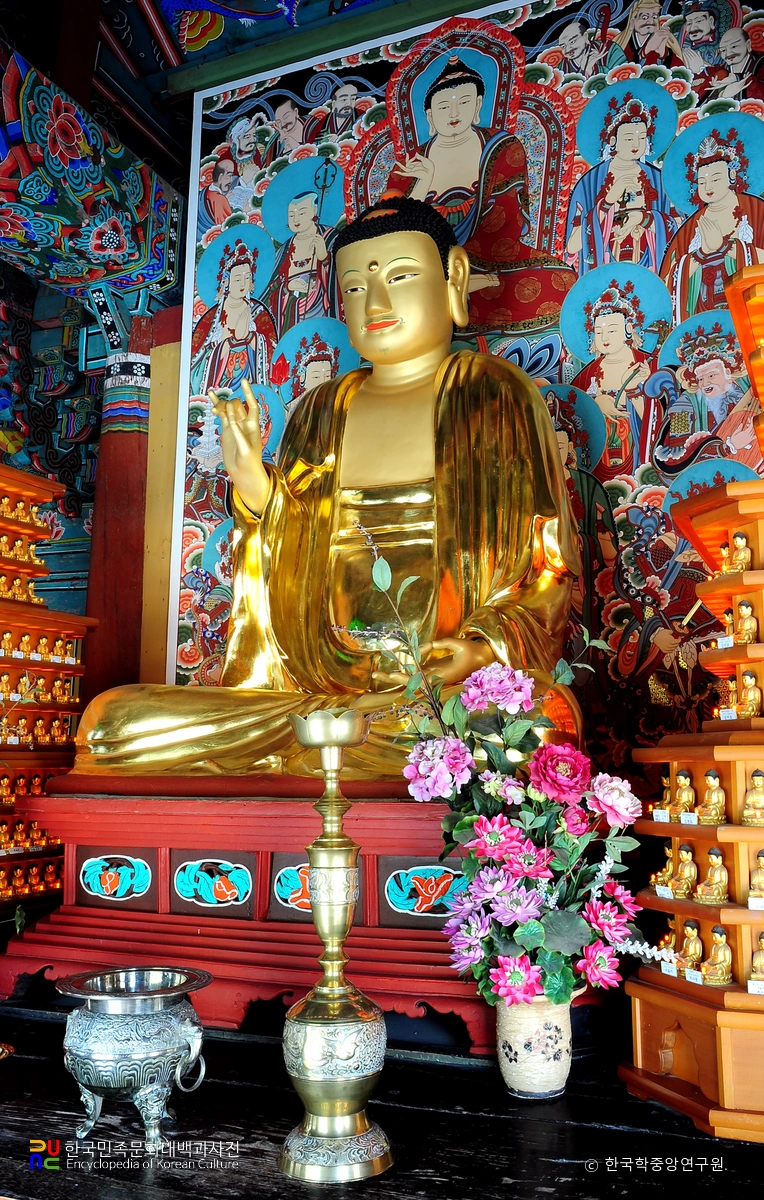 장성 백양사 극락보전 목조아미타여래좌상