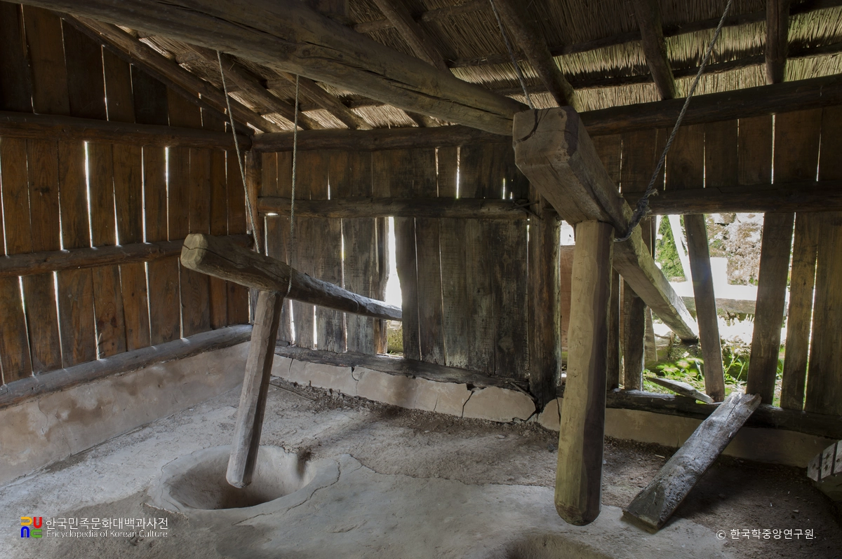 정선 백전리 물레방아 방앗간