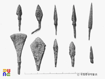평남 대동 출토 각종 철촉