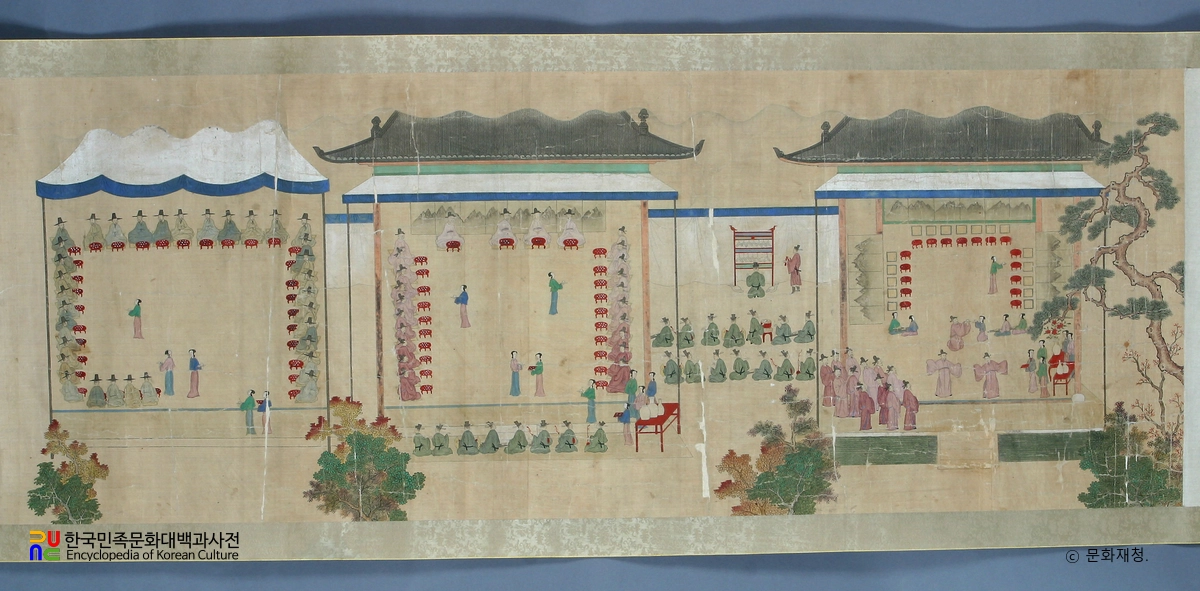 칠태부인경수연도