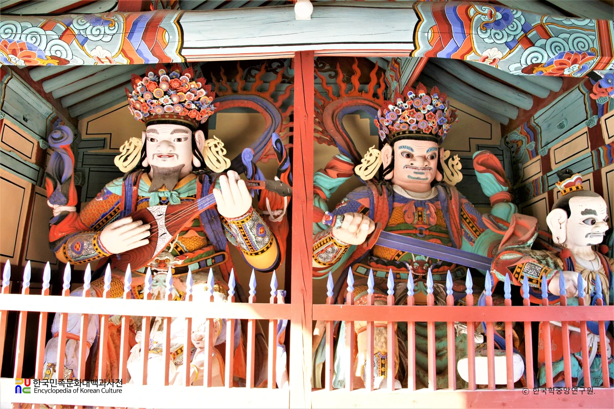 장흥 보림사 목조 사천왕상