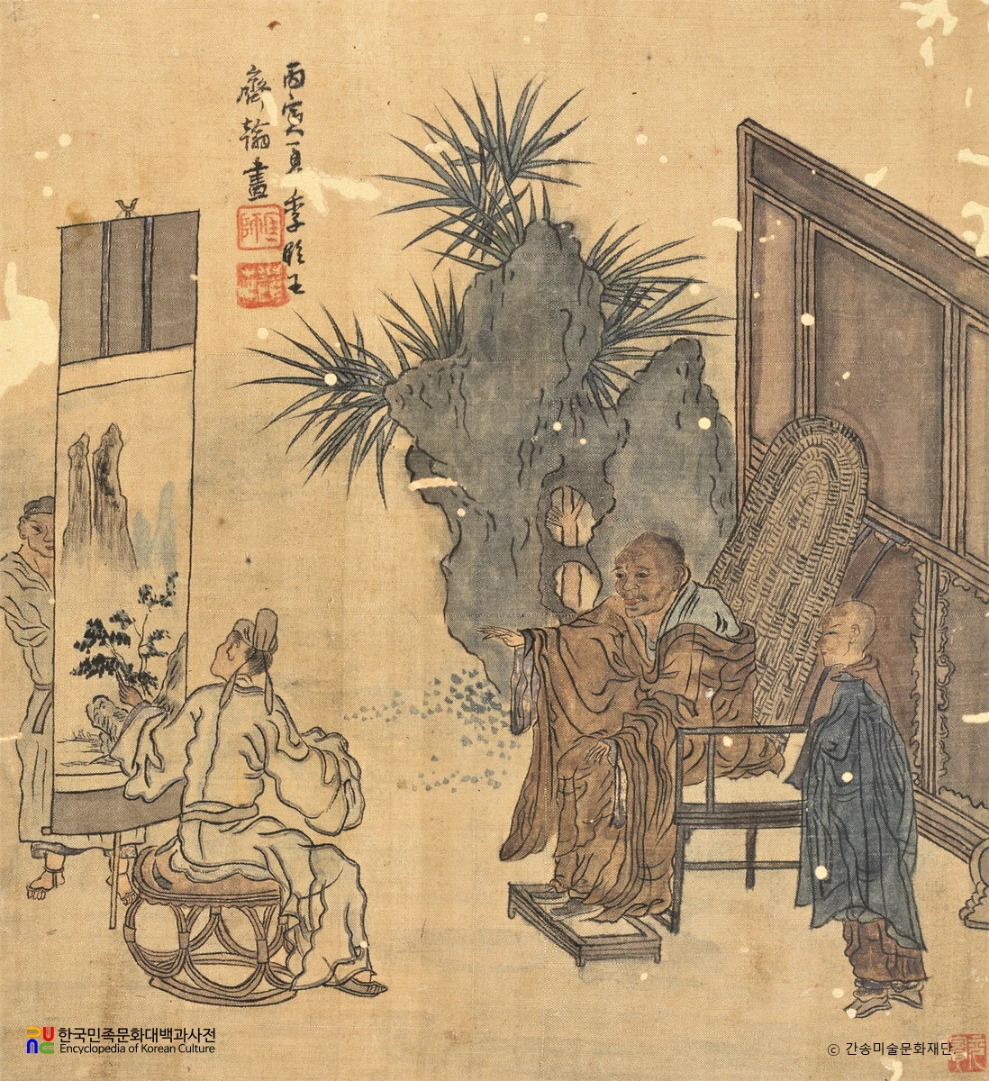 고승간화도(이광사 작)