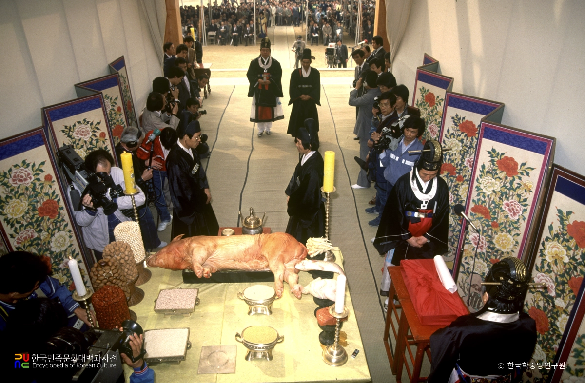 창경궁 문정전 상량식(1986년)