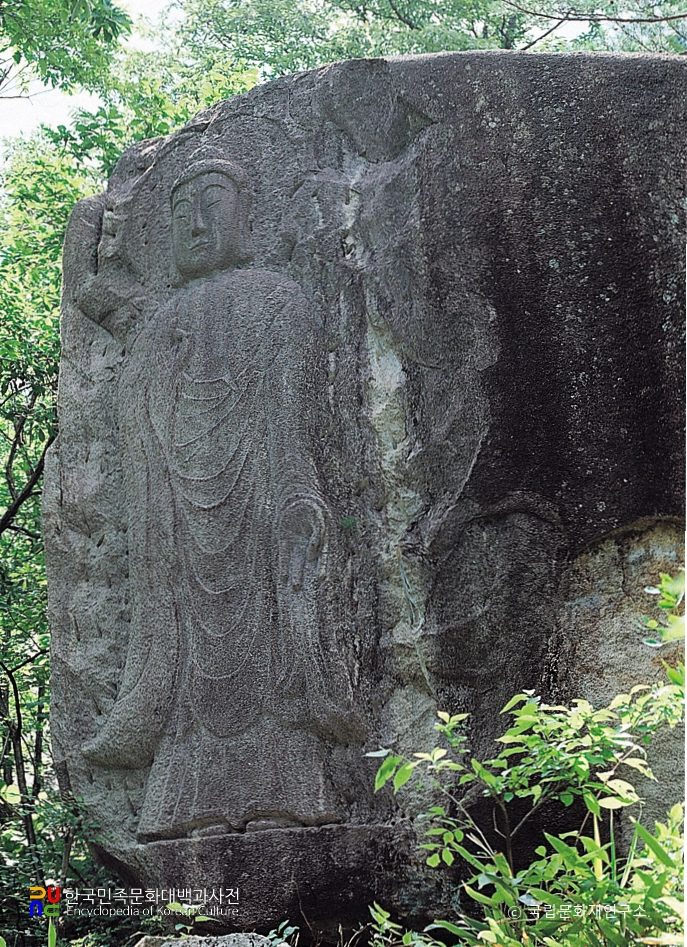 고성 온정리 마애불입상