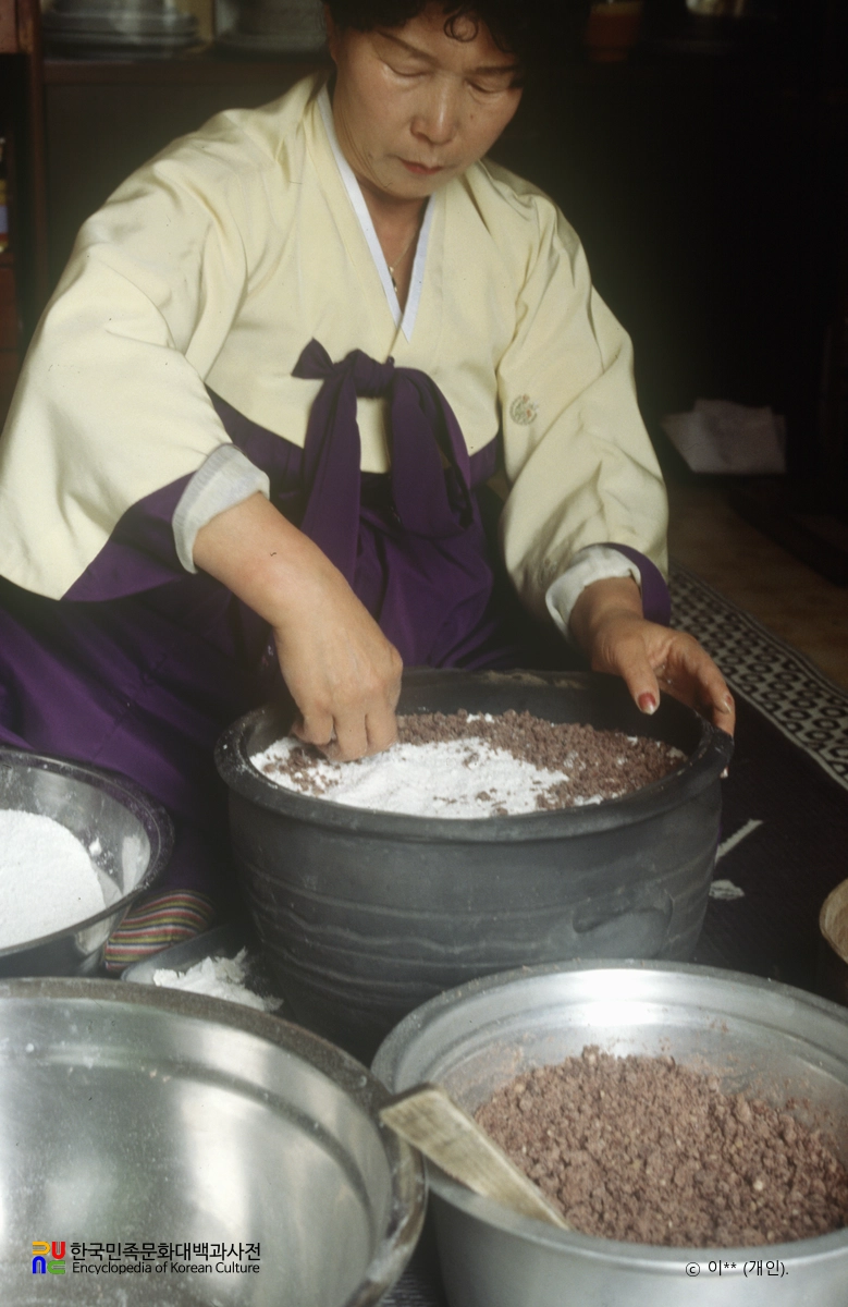 시루떡 만들기 1