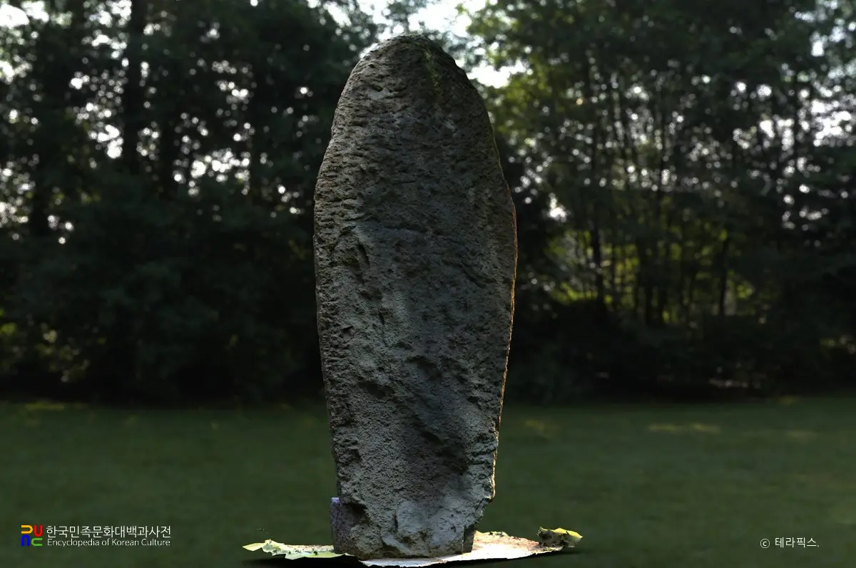 나주 철천리 석조여래입상 후면