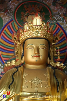 칠곡 송림사 목조석가여래삼존좌상 중 문수보살