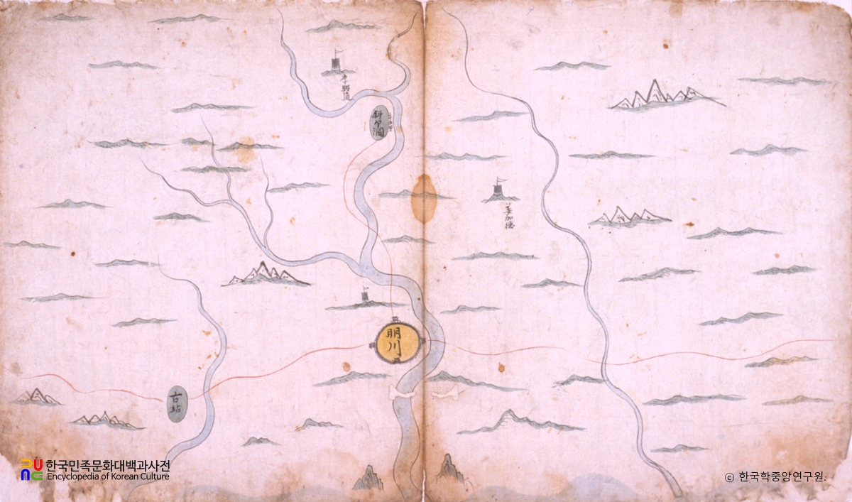 유성룡 종가 유물 중 유성룡 유물 - 동국지도 서애선생 수택본