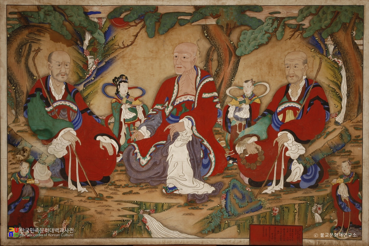 해인사 삼화상 진영