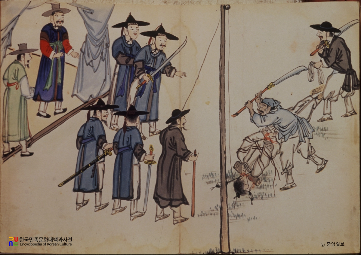 김윤보/형정도첩/역적참항