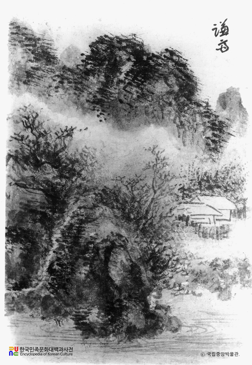 정선필 춘경산수도