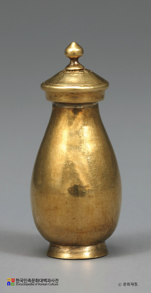 부여 왕흥사지 사리기 일괄 중 금제사리병