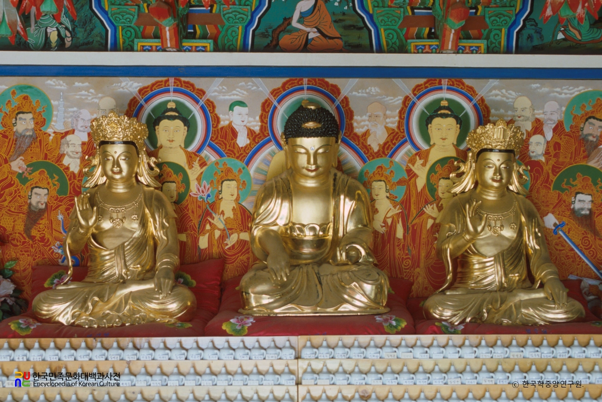 강진 옥련사 목조 여래 좌상