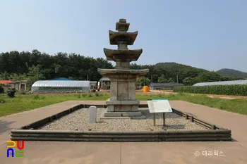 서천 성북리 오층석탑 정면