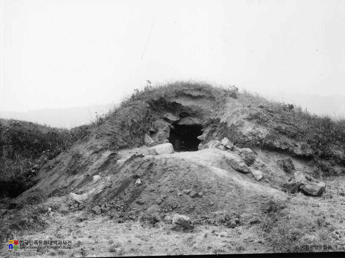 함남 안변 상세포동 부부총 정면
