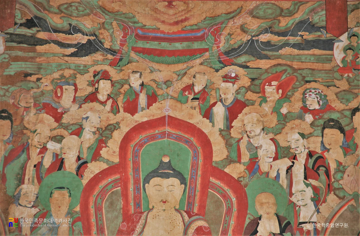 청도 운문사 비로자나삼신불회도