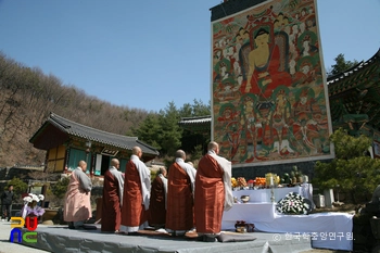 연기 비암사 영산회괘불탱화 / 이운식