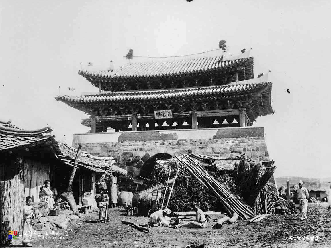 평양성 보통문 남면