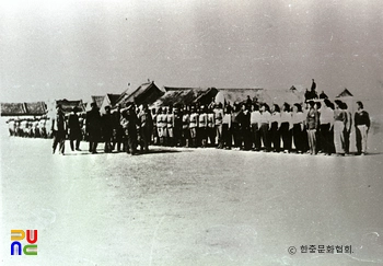 이범석 장군의 개봉지구 시찰
