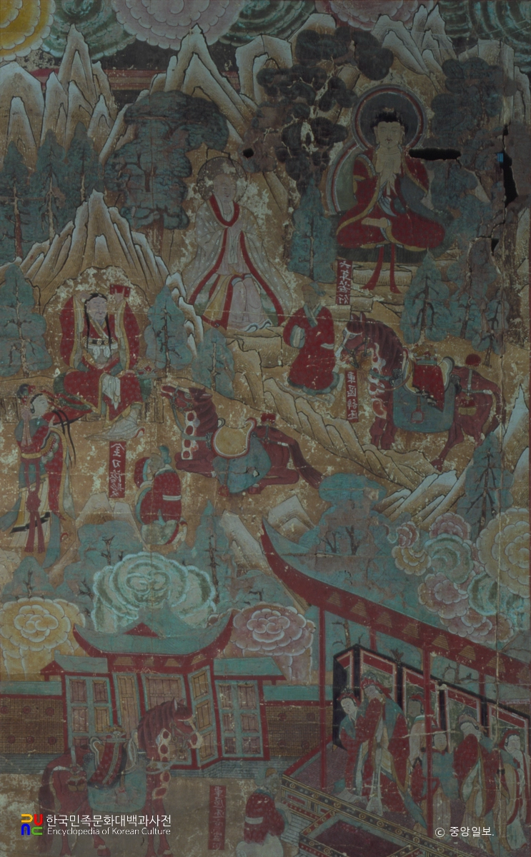 순천 송광사 영산전 팔상탱 중 설산수도상