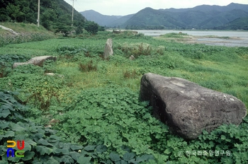 장성 덕재리 지석묘 전경