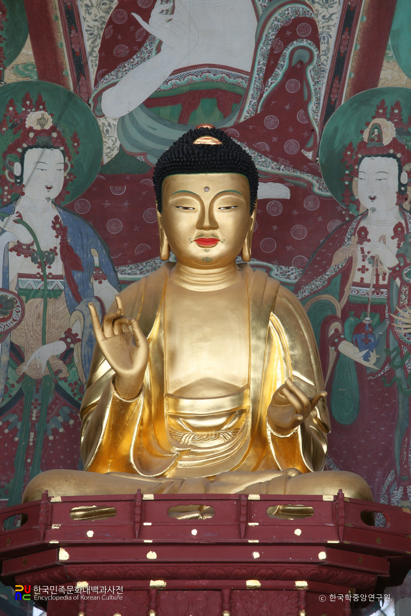 구미 대둔사 건칠아미타여래좌상