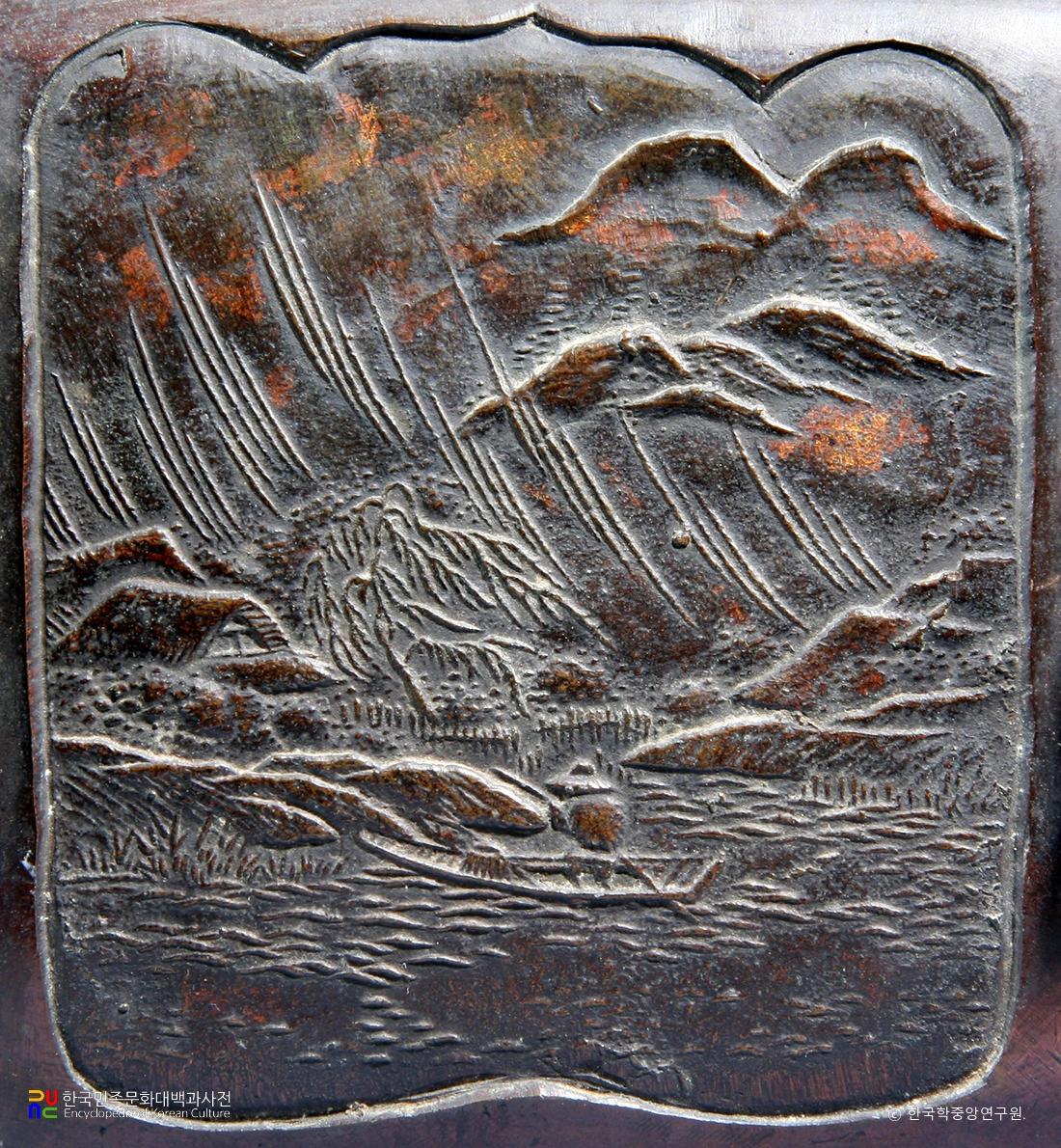 화성 용주사 청동향로 부분