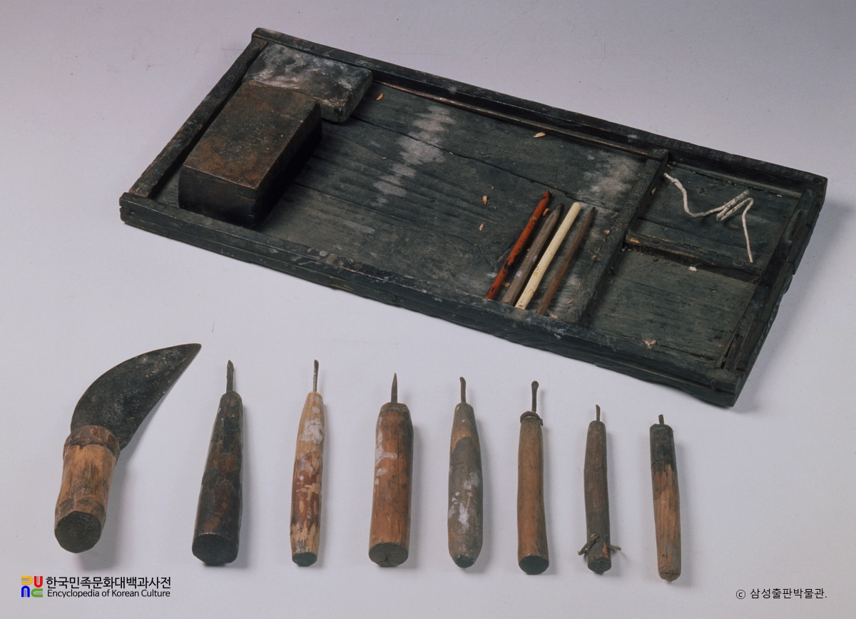 목활자 제작도구