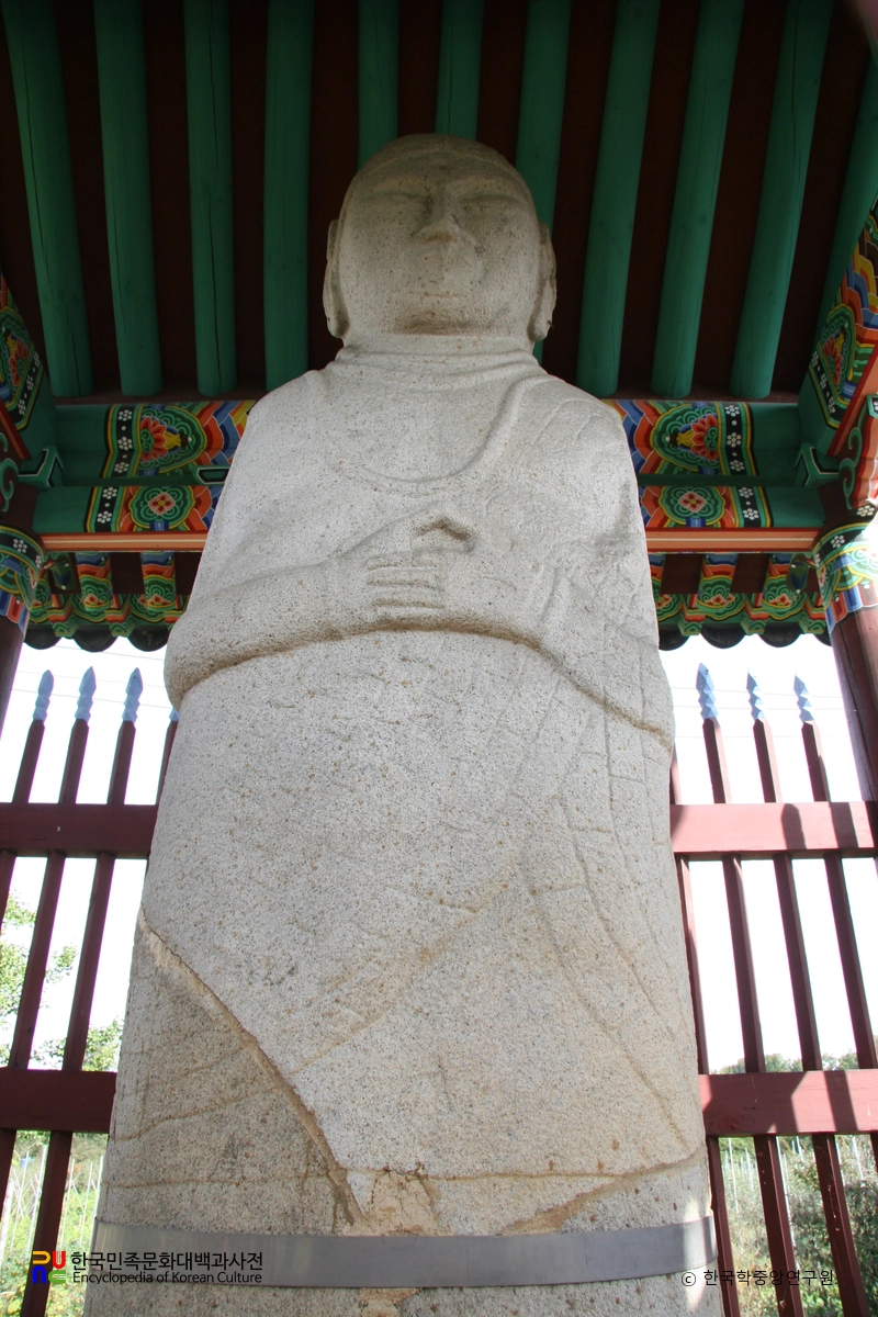 제천 두학동 석조 여래 입상