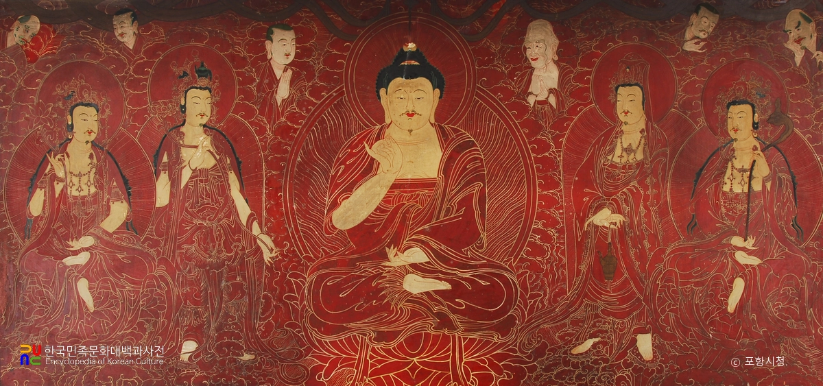 포항 보경사 서운암 후불탱화 및 신중탱화 / 후불탱화